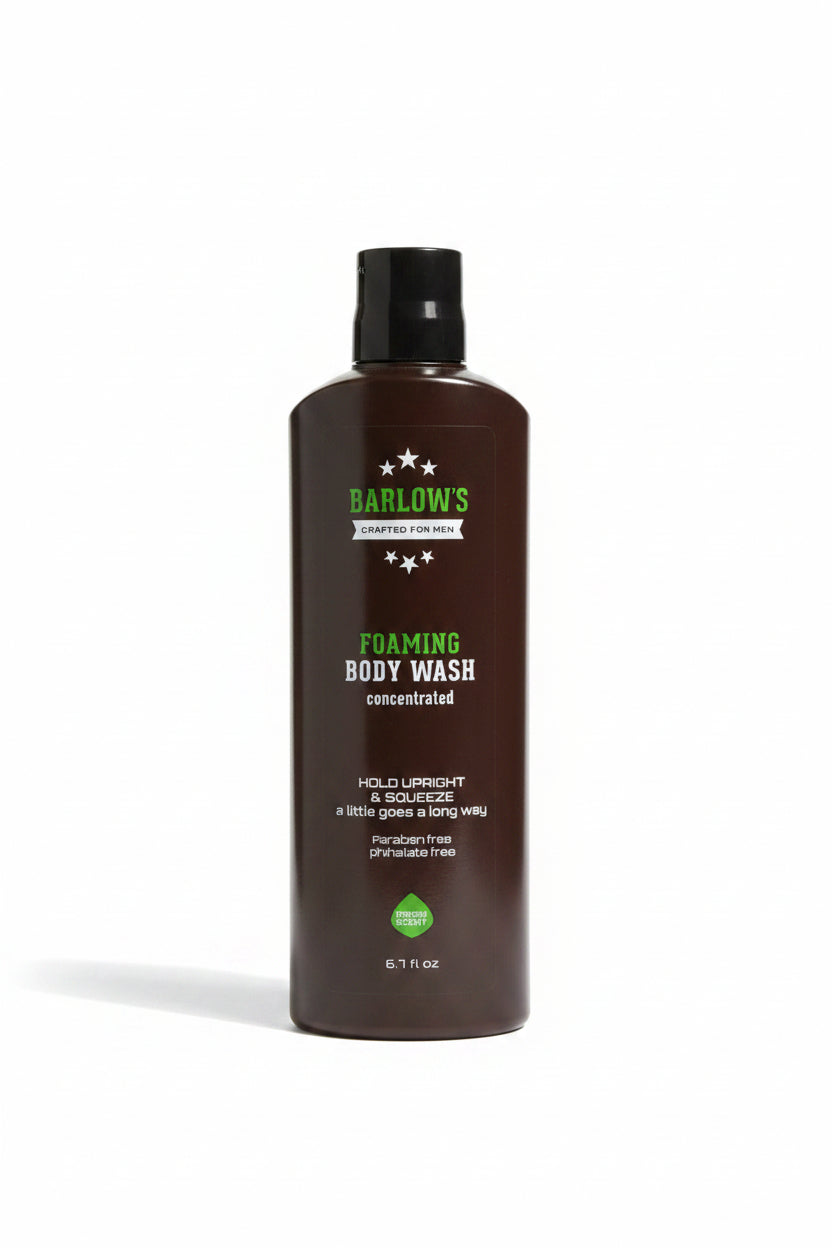 Barlows Foaming Body Wash Concentrate, 6.7 fl oz