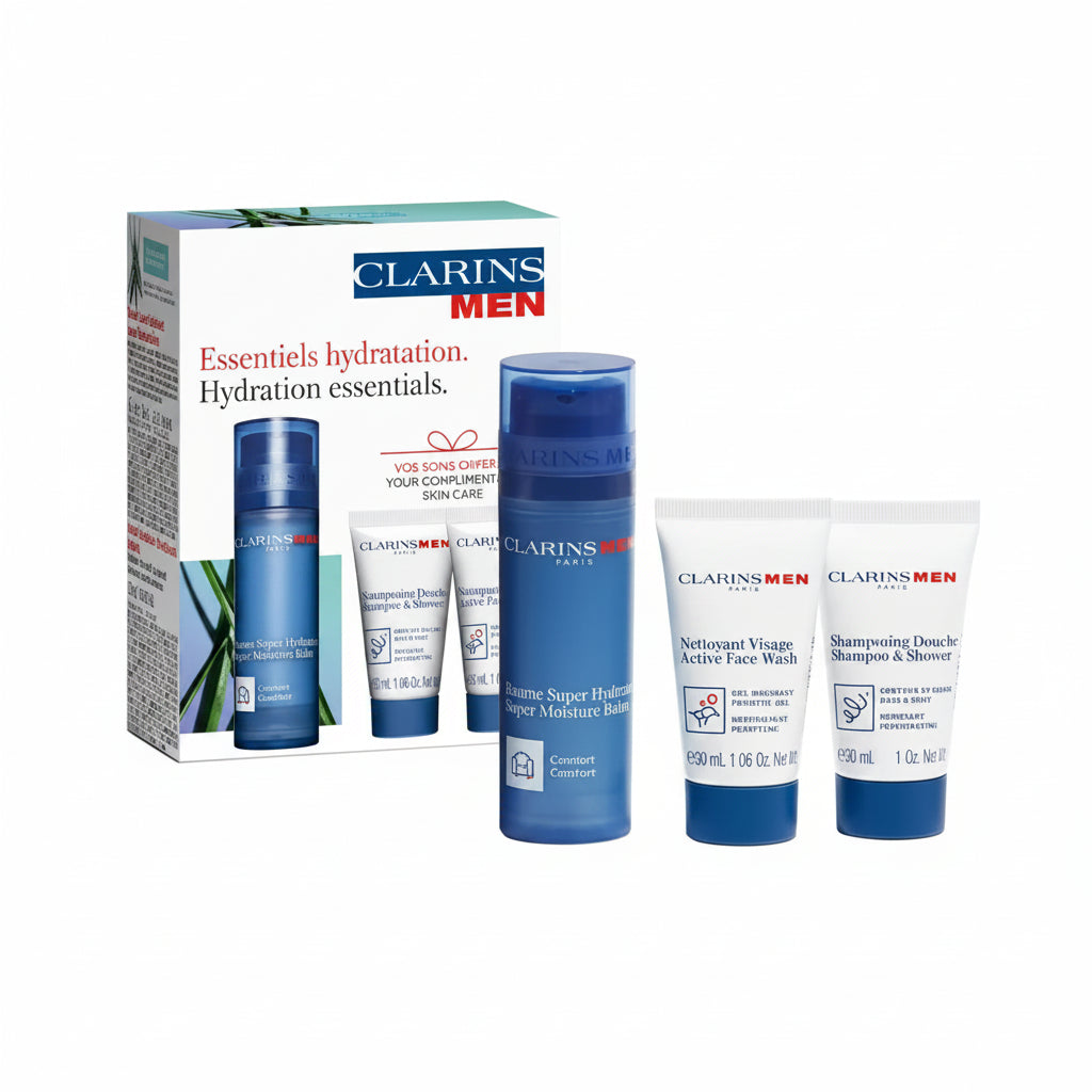 Clarins Men Essentials 4 pcs Set (1.6 oz)