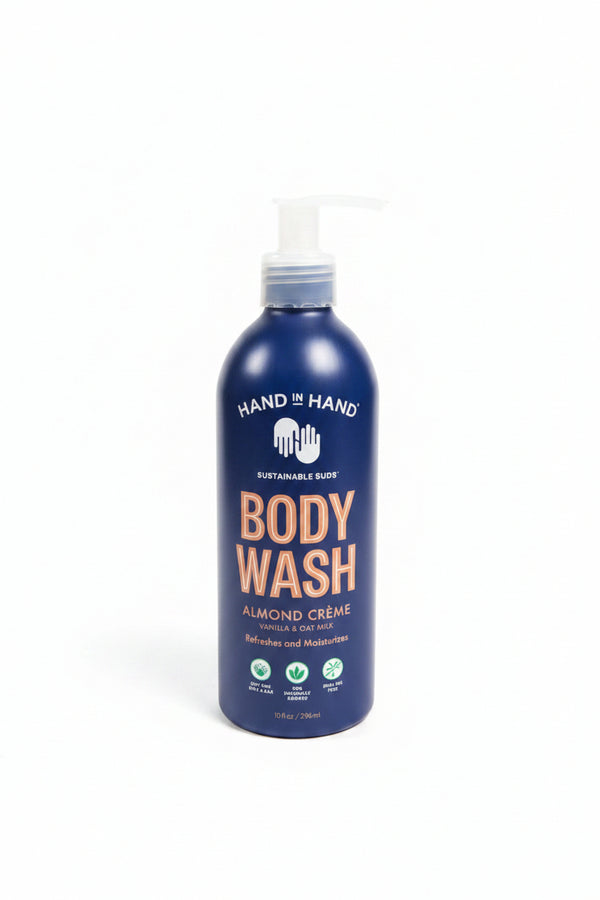 Hand in Hand Body Wash (Almond Creme) 10 fl oz.