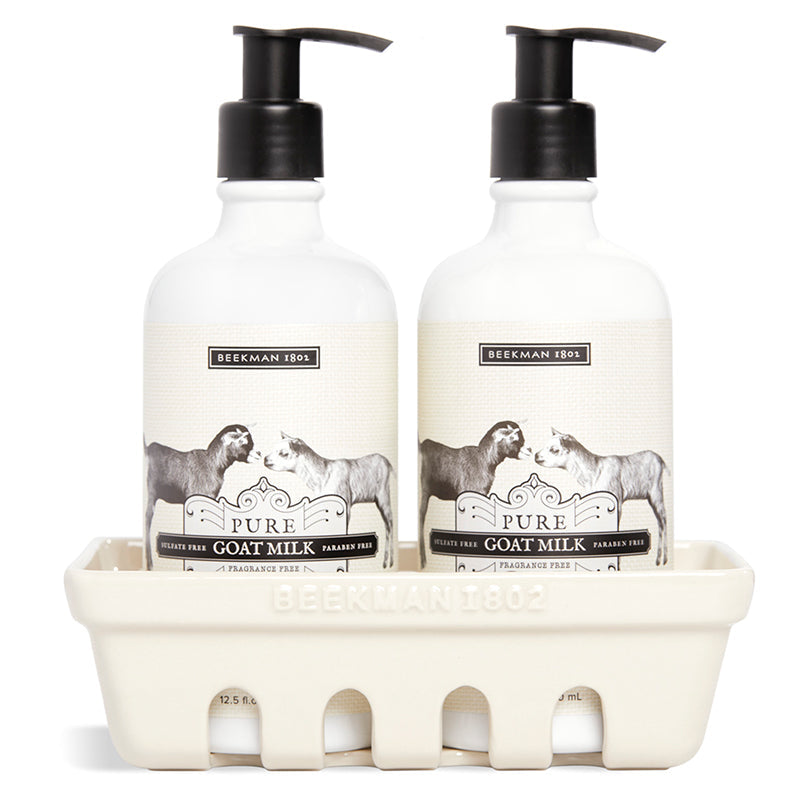 Beekman 1802 - Hand Care Set 4 pcs - Goat Milk Hand Cream Covent Garden x3, Gift Bag