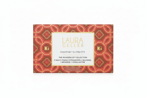 Laura Geller Passport To Pretty 9 Multi-Finish Eyeshadows, 2 Blushes, 1 Bronzer, 1 Highlighter - The Wanderlust Collection (0.5 oz X9, 0.1 oz X2, 0.12 oz, 0.1 oz)