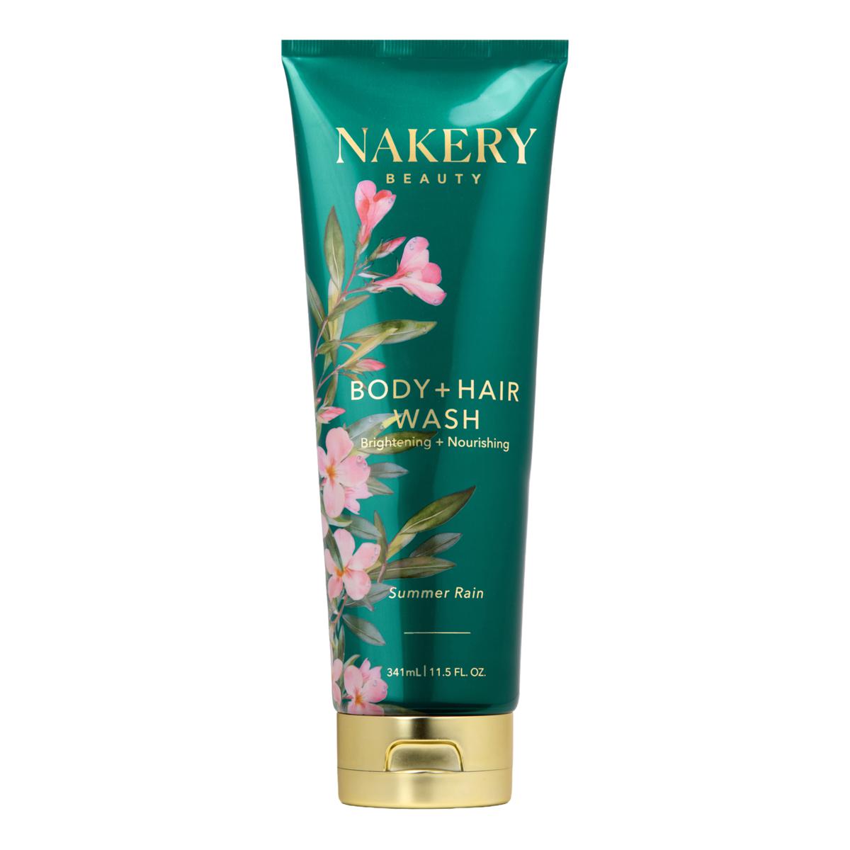 Nakery Skinfirm Body + Hair Wash 341 mL - Summer Rain (11.5 oz)