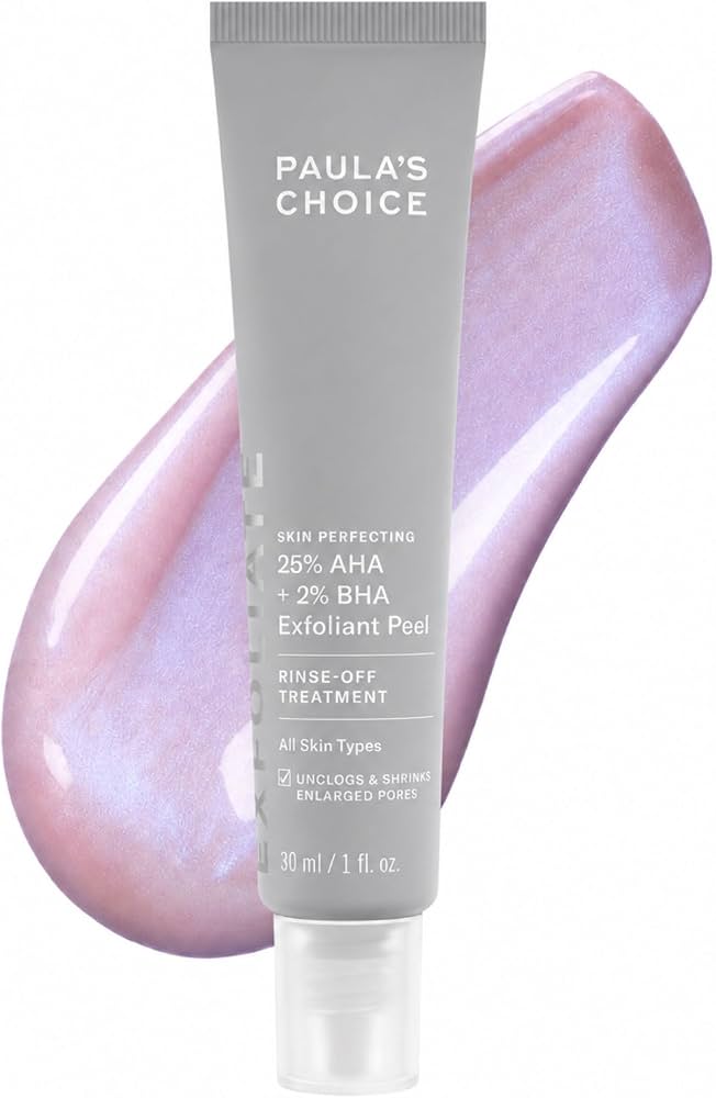 Paula's Choice Skin Perfecting 25% AHA + 2% BHA Exfoliant Peel Rinse-Off Treatment (1 oz/30 mL)