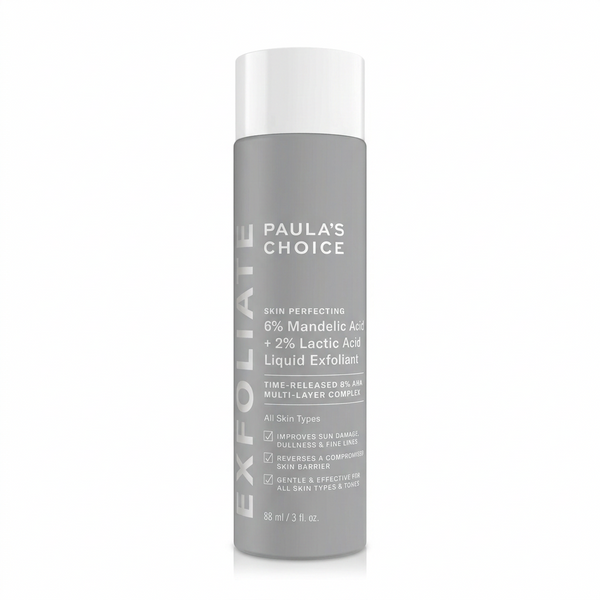 Paula's Choice Skin Perfecting 6% Mandelic Acid + 2% Lactic Acid Liquid Exfoliant - Time-Released 8% AHA (3 oz/88 mL)
