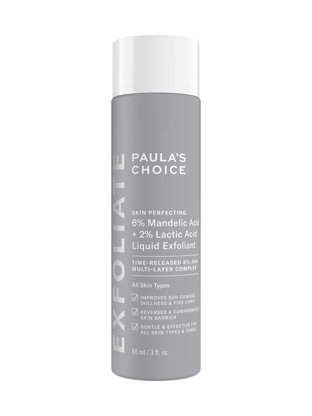 Paula's Choice Skin Perfecting 6% Mandelic Acid + 2% Lactic Acid Liquid Exfoliant - Time-Released 8% AHA (3 oz/88 mL)