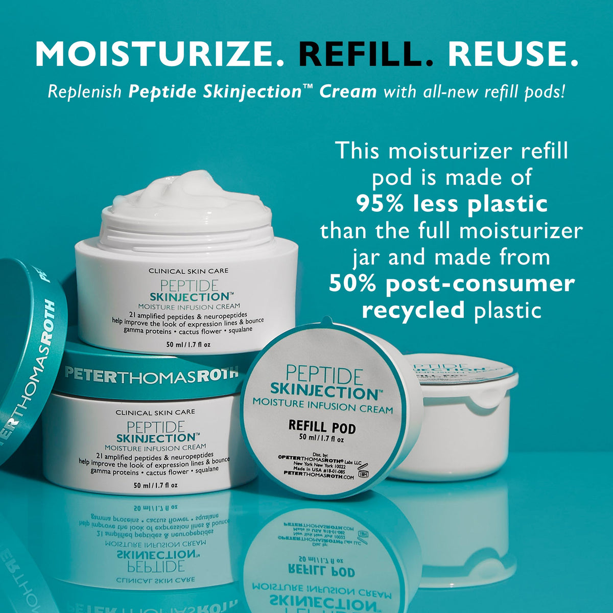 Peter Thomas Roth Peptide Skinjection Moisture Infusion Cream Refill Pod (1.7 oz)