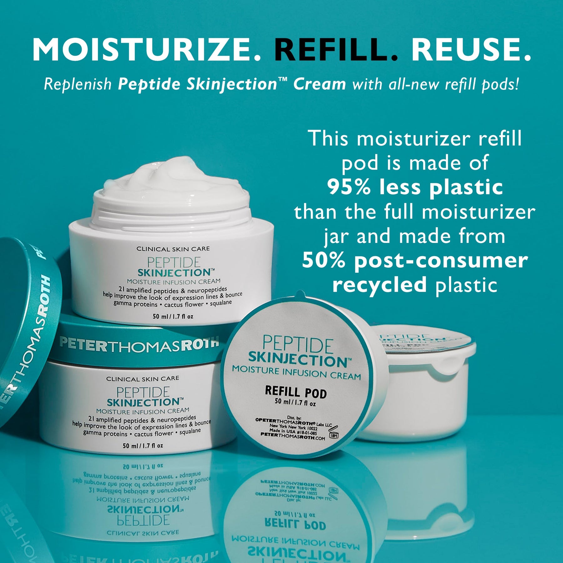 Peter Thomas Roth Peptide Skinjection Moisture Infusion Cream Refill Pod (1.7 oz)