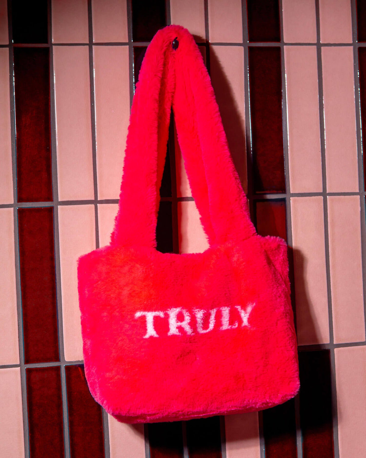 Truly Pink Fuzzy Bag