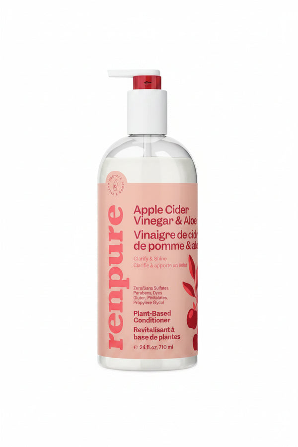 Renpure Apple Cider Vinegar & Aloe Plant-Based Conditioner, 24 fl oz