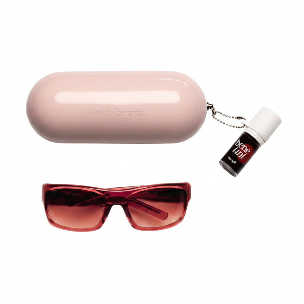 Dezi X Benetint Dark Cherry Sunglasses And Lip & Cheek Stain Set Benetint 0.2 Fl Oz./6 ml