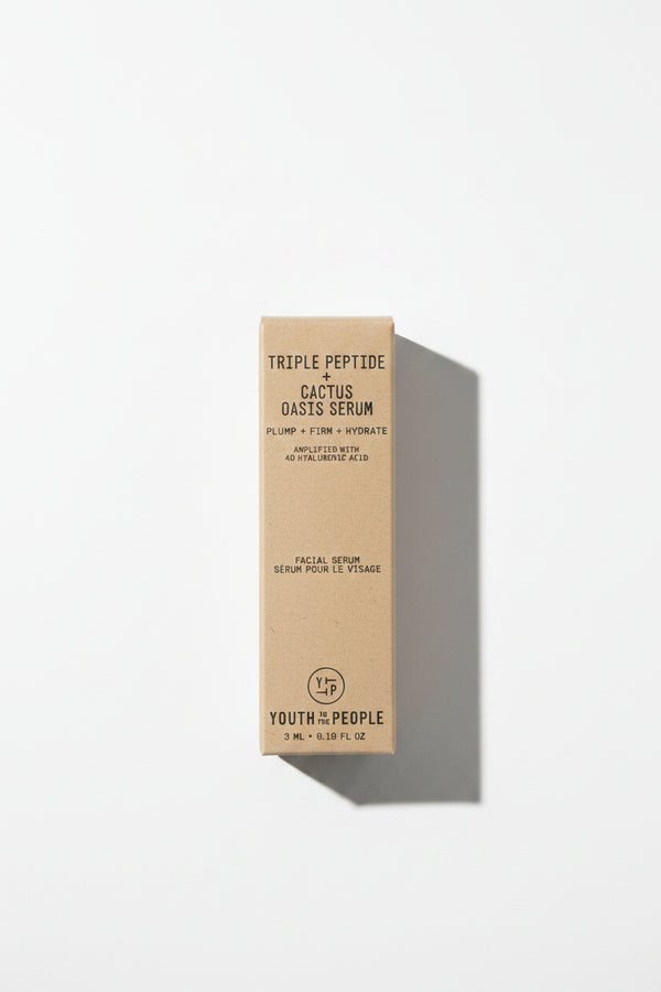 Youth To The People Triple Peptide + Cactus Oasis Serum, 0.10 fl oz