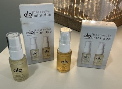 Alo Best-Seller Mini Duo - Magnesium Spray, Mega-C Body Wash (0.7 oz, 1.6 oz)