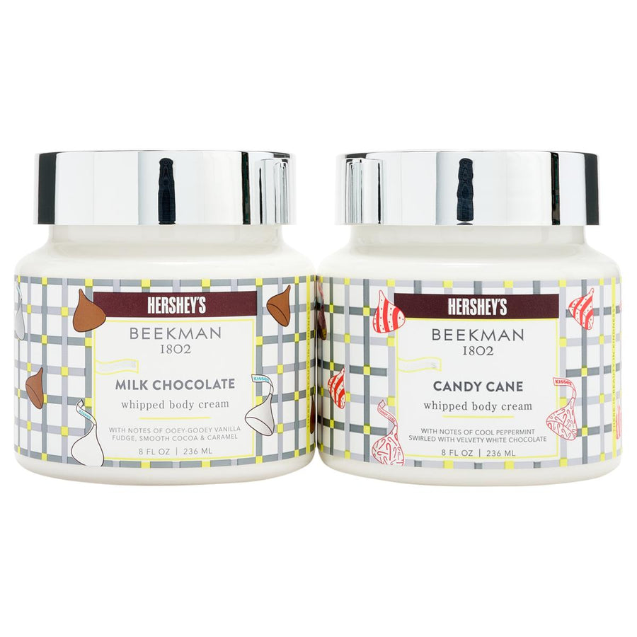 Beekman 1802 Hershey's Body Care Set - 4 pcs Set Goat Milk Soap, Hand Cream, Whipped Body Cream, Gift Bag - Snickerdoodle Scented