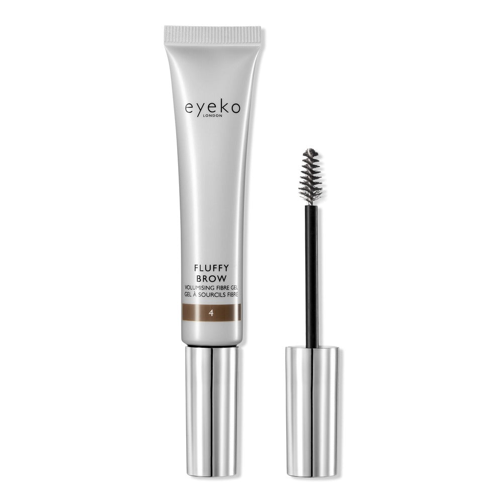 Eyeko Fluffy Brow Volumising Fibre Gel (Deep Brown), 0.13 fl oz