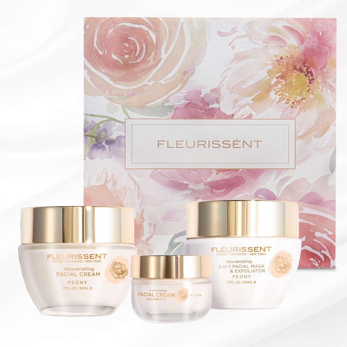 Fleurissent Rejuvenating Facial Cream - Peony (1.7 oz)