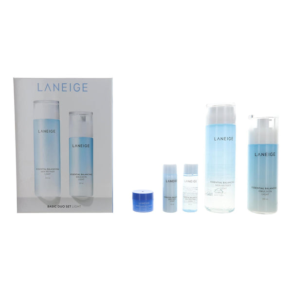 Laneige Basic Duo Set Light (5 Piece Set 200 mL, 25 mL, 120 mL, 25 mL, 15 mL)