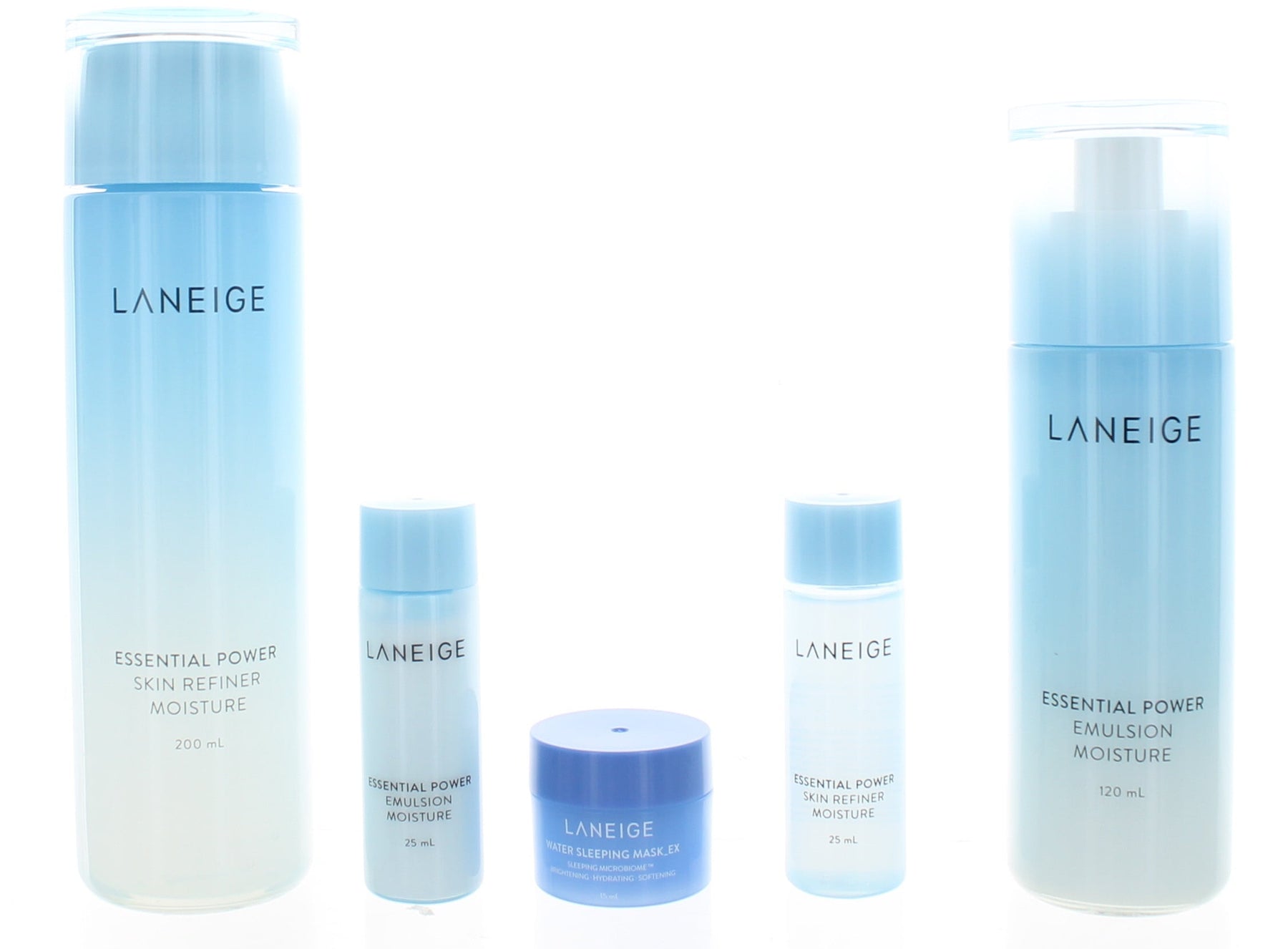 Laneige Basic Duo Set Light (5 Piece Set 200 mL, 25 mL, 120 mL, 25 mL, 15 mL)