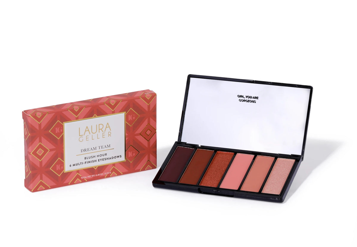 Laura Geller Dream Team 6 Multi-Finish Eyeshadow - Blush Hour (0.45 oz)
