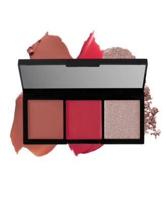 Laura Geller Made To Multitask Eye, Lip, Cheek Palette - Rosy And Bright (Highlighter 0.11 oz, Blush 0.06 oz)