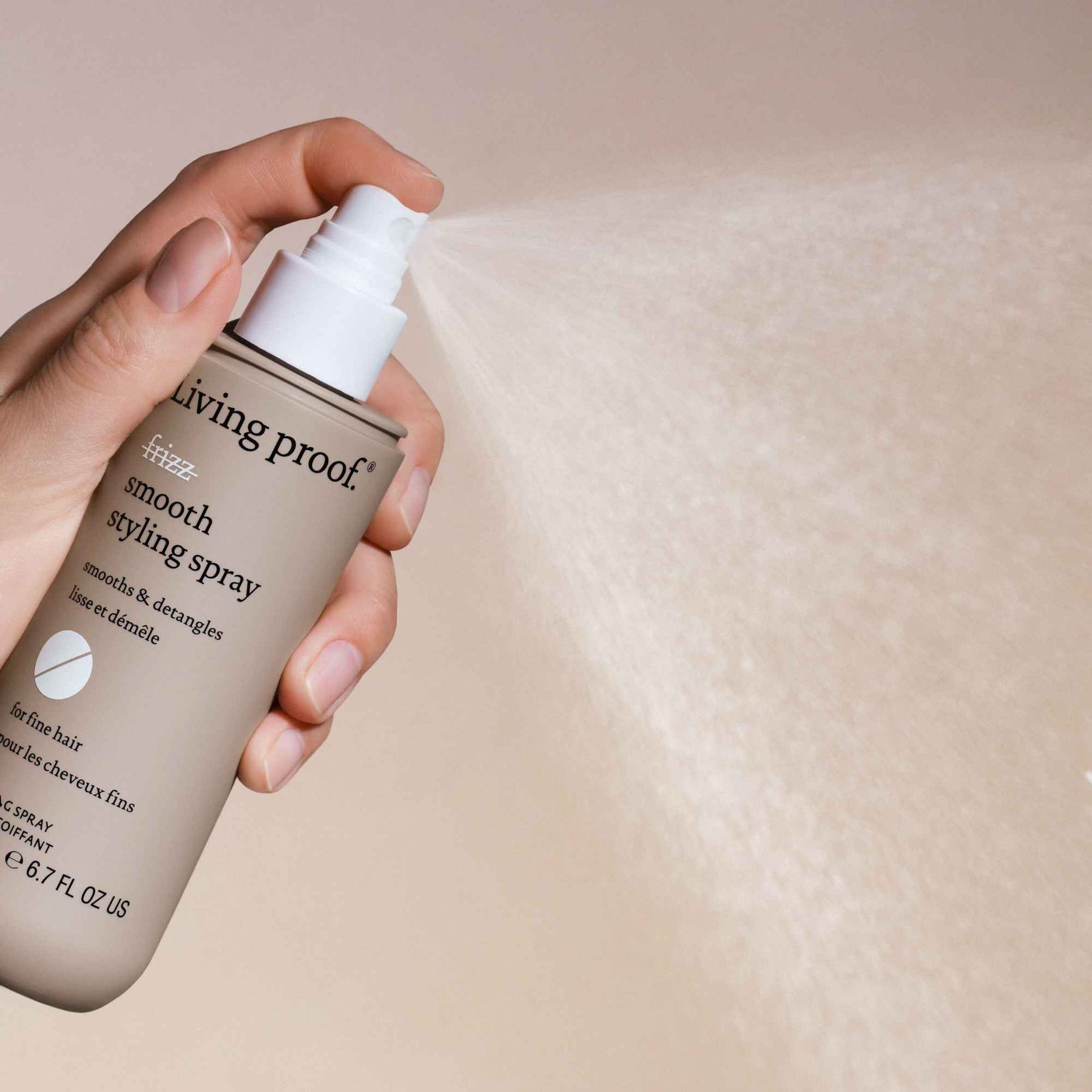 Living proof, smooth styling spray, 15 mL / 0.5 fl oz