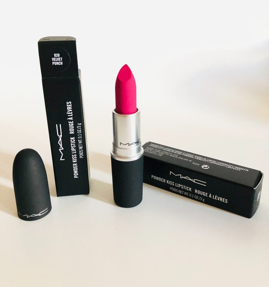 MAC Cosmetics Powder Lipstick Kiss Color Mattifier Velvet Punch 3 g 920