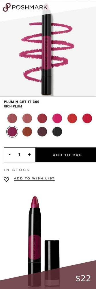 Marc Jacobs Le Marc 360 Plum N Get It 0.042 oz (With Out Box)