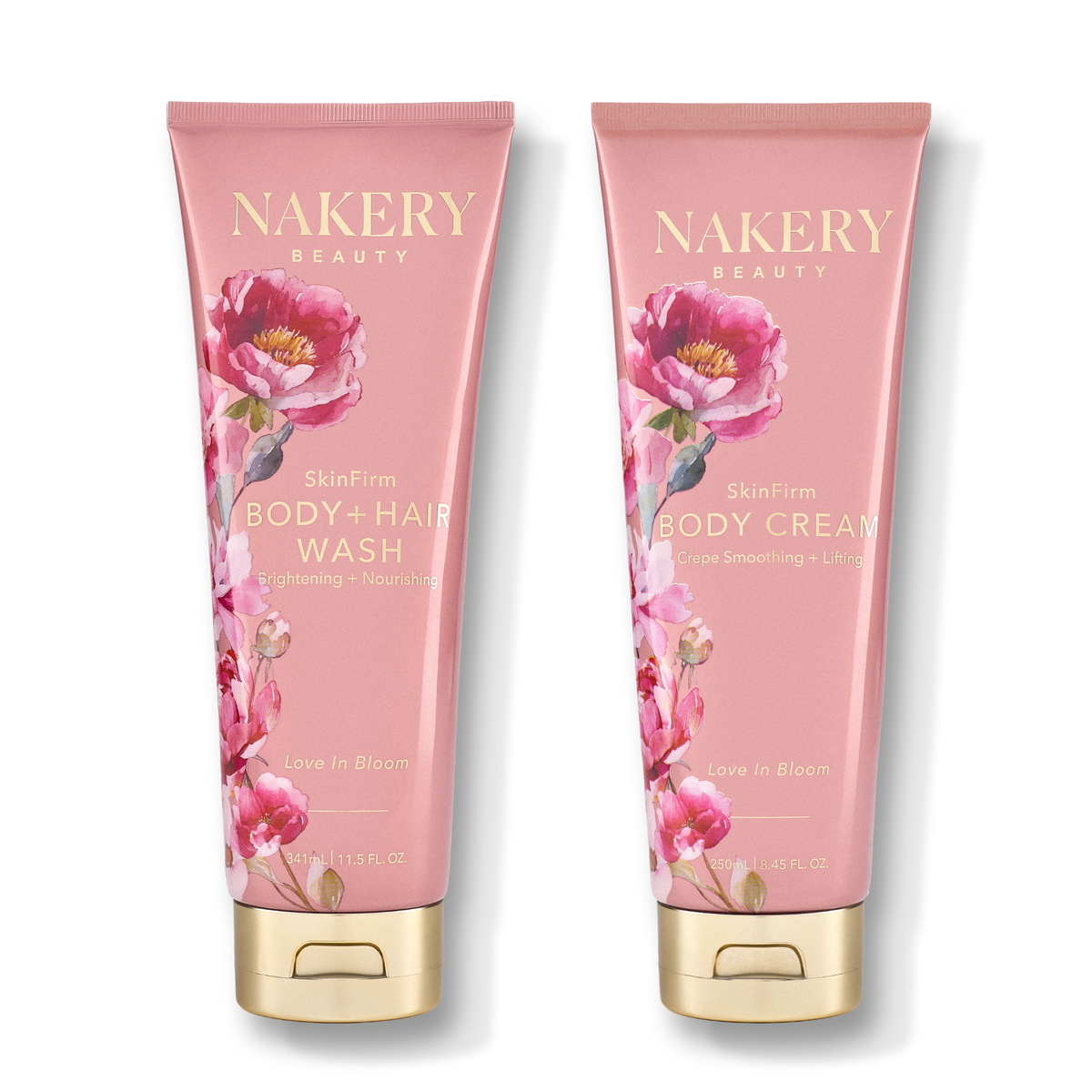 Nakery Skinfirm Body + Hair Wash 341 mL - Love In Bloom (11.5 oz)
