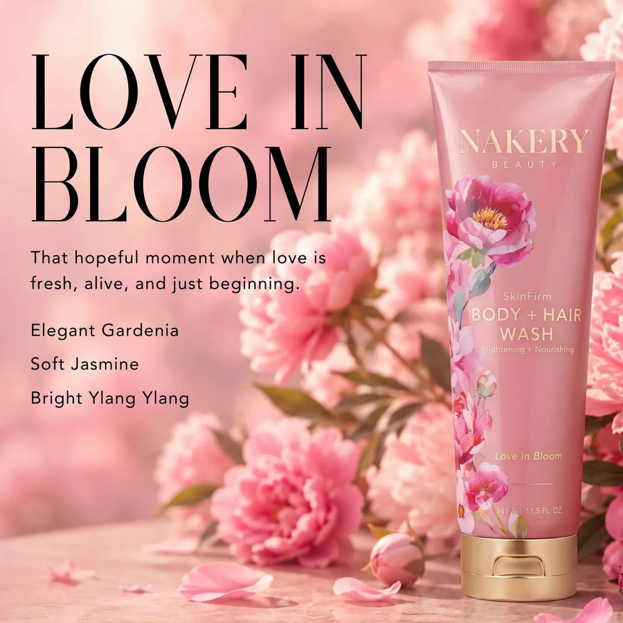 Nakery Skinfirm Body + Hair Wash 341 mL - Love In Bloom (11.5 oz)