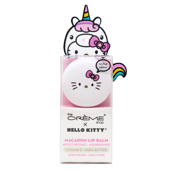 The Creme Shop Hello Kitty Macaron Lip Balm White