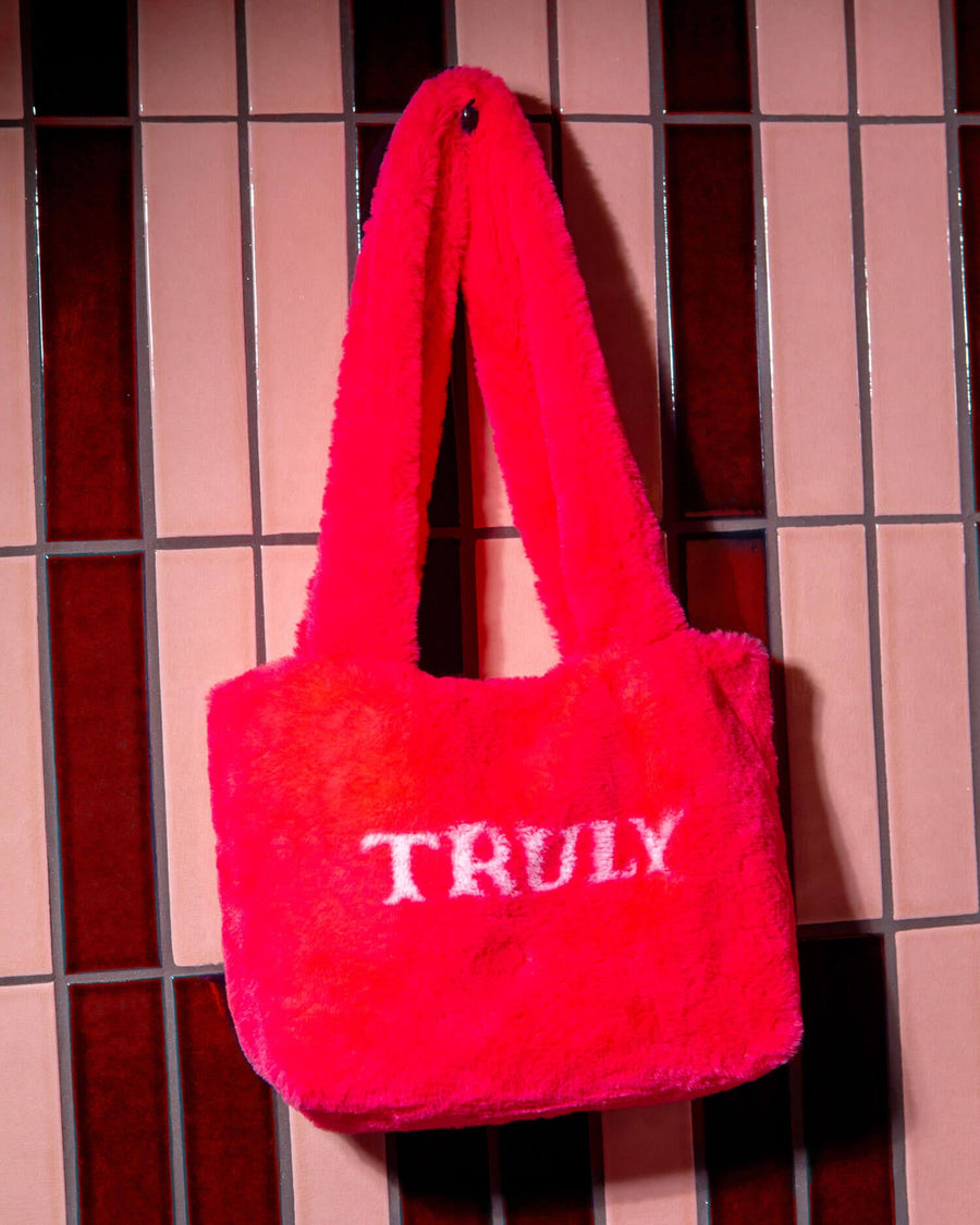 Truly Pink Fuzzy Bag