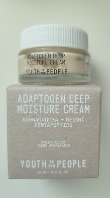 Youth To The People Adaptogen Deep Moisture Cream - Ashwagandha + Reishi Pentapetide (0.25 oz)