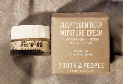 Youth To The People Adaptogen Deep Moisture Cream - Ashwagandha + Reishi Pentapetide (0.25 oz)